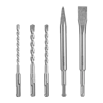 Image de Ryobi Kit 3 forets (6 mm, 8 10 mm) et 2 burins SDS+ (1 pointe 1 plat) RAKSP05