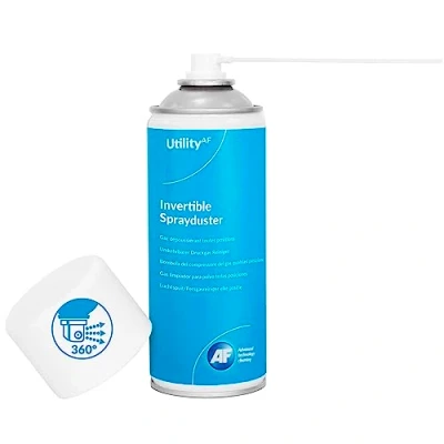 Image de AF Bombe Air Sec 200ml / Spray dépoussiérant/Aérosol inflammable/Multi position/Nettoyage pour PC, matériel informatique et appareils éléctronique Lot de 1