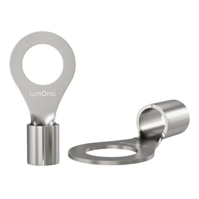 Image de Lumonic 25x cosses à sertir nues 1,5 2,5mm² I M5 non isolées M5, cosse tubulaire 1,5mm2 2,5mm2 œillets annulaires, connecteur