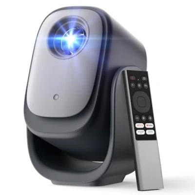 Image de Dangbei N2mini Vidéoprojecteur avec Stand réglable, sous Licence Officielle Netflix, Native 1080p, Dolby Audio, Wi FI 6 et Bluetooth 5.2, Mise au Point Automatique, Correction Automatique du trapèze