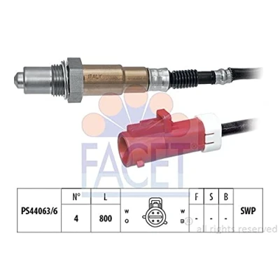 Image de FACET 10.7609 Sonde lambda Made in Italy OE Equivalent chauffé, planaire, Filetage prégraissé 4 FORD: FIESTA 5, 4, Fusion Break