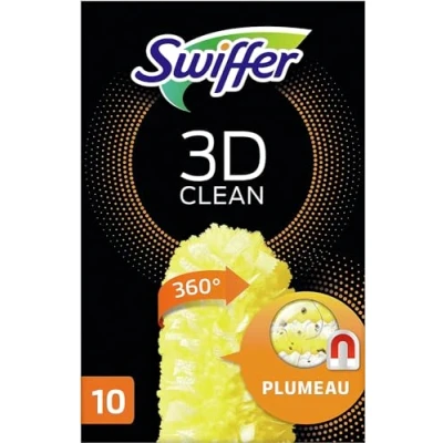 Image de Swiffer Duster Plumeau Nettoyage 3D 360, Attrape Et Retient La Poussière, Recharges, 10 Unités