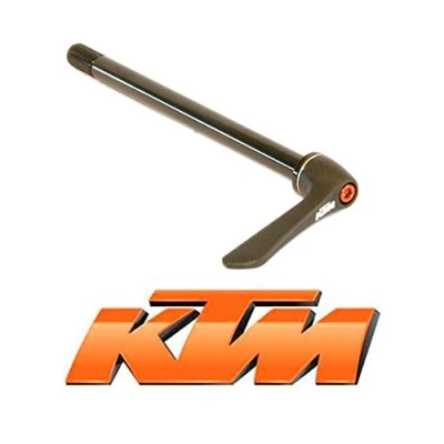 Image de KTM Axe Roue arrière vélo de 142 mm. Dimensions : 12 x 1,75 cm Noir
