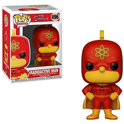 Image de Funko Figurines Pop Vinyl: Animation: Simpsons S2: Homer Radioactive Man Collectible Figure, 37690, Multicolore Taille Unique
