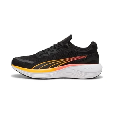 Image de PUMA Mixte Scend Pro Road Running Shoe, Black Sun Stream, 40 EU