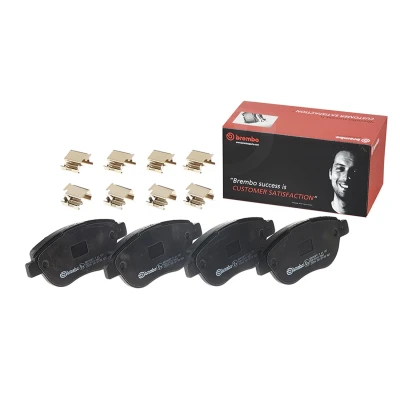 Image de BREMBO P 61 137 Jeu de plaquettes frein contact signal d&#039;usure exclu avec tôle anti bruit accessoires CITROËN: C4 I 3/5 portes, Coupe