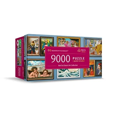 Image de Trefl Prime Puzzle UFT: Not So Classic Art Collection 9000 Pièces, Grand Puzzle, BIO, Collage, Puzzles Amusants Avec Œuvres D&#039;art, Divertissement pour Adultes et Enfants à Partir de 12 Ans