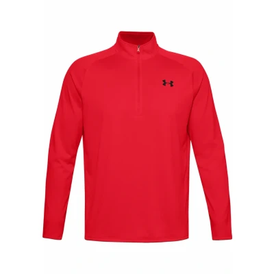 Image de Under Armour TECH ZIP Tshirt à manches longues, Homme, Taille: XXL, Dark red