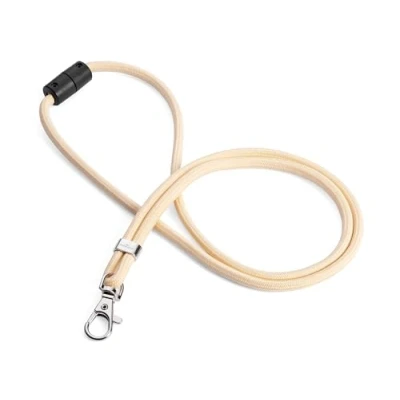 Image de Durable 824116 Lot de 10 cordons porte clés en rPET recyclé avec mousqueton, longueur du cordon 46 cm, beige