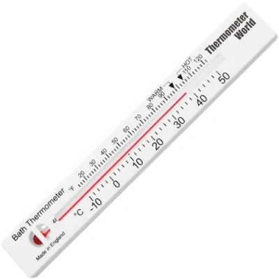 Image de thermomètre de bain Vérifiez la température l&#039;eau du avec ce facile à utiliser