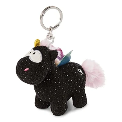 Image de NICI Modern Licorne Arc en Ciel Yin 10cm, Uni, 47370, Noir/Multicolore, 10 cm Porte clés