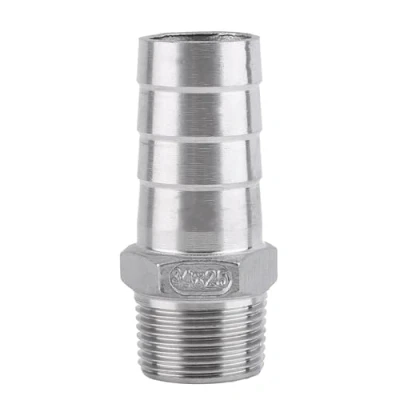 Image de 1pc Connexteur Raccord de Tuyau Barbelé à Filetage Adaptateur dfe Queue en Acier Inoxydable SS304 1/8 &quot; 3/4&quot;(3/4 * 25mm)