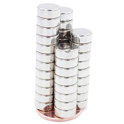 Image de Brudazon 25 Mini Aimants Disques 10x4mm N52 Niveau Le Plus Forte en néodyme Ultra Fortes Aimant de Puissance pour modélisme, Photo, Tableau Blanc, Artisanat Disque Extra