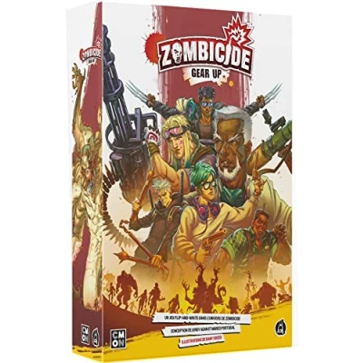 Image de Asmodee Cmon Zombicide Gear Up Jeux de société Cartes Jeu coopératif Flip and Write Adulte et Enfant à partir 14 Ans 1 6 Joueurs Version française