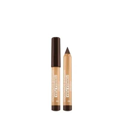 Image de Deborah Milano crayon à sourcils formule pure, 03 Dark Brown, haute tolérance, longue tenue, imperméable, donne du volume et de la structure