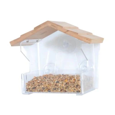 Image de Zolux Mangeoire de fenêtre Bamboo S, 20 x 11x 17 cm pour Oiseaux