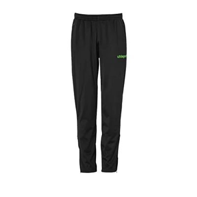Image de uhlsport Stream 22 Classic Pantalon Enfant, Noir/Vert Fluo, 140 cm