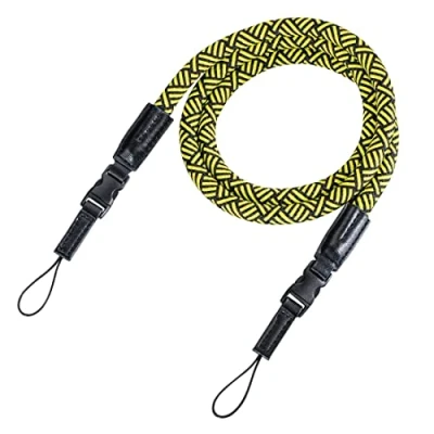 Image de Sangle d&#039;appareil photo HAMA BRAID 120 Noir Fermeture à clip L.120 cm