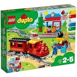 Image de LEGO 10874 Duplo Ma Ville Le Train à Vapeur, avec Sons, Lumières, Rails et Télécommande, Jouet De Locomotive, Idée Cadeau Enfants 2 Ans Plus