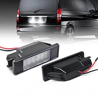 Image de DHCN 2 pièces sans erreur LED lampe de plaque d&#039;immatriculation pour m erc edes b enz v ito W639/s printer 906/v iano W639