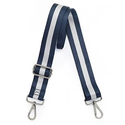 Image de Kolti Sangle de rechange à rayures pour sac main Large et réglable, Boucle en nickel 19, 1.5 inch width