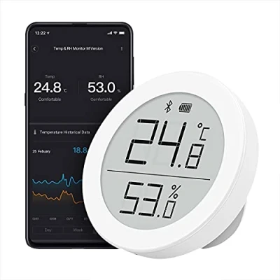Image de Qingping Temperature and Humidity Monitor Mi Home Version, Indoor Digital Bluetooth Thermometer Hygrometer for Room with E Ink Display …