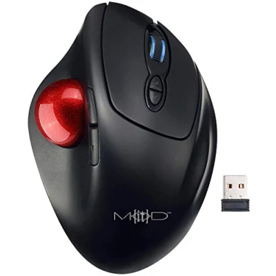 Image de Souris à trackball laser sans fil MODIT Ergonomique 5 modes de vitesse LED statut colorée