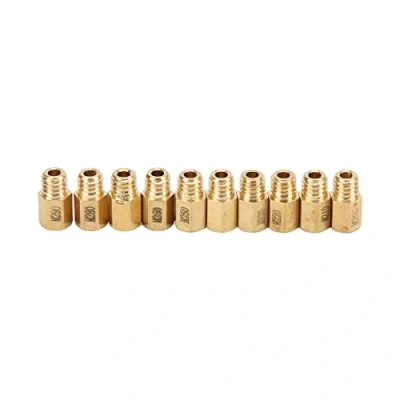 Image de Mikuni Carb Main Jets,Kit de Gicleur Principal Carburateur,Laiton 10 Pièces/ensemble Remplacement en Laiton Massif Carburateur pour VM TM TMX 200 290
