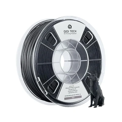 Image de QIDI TECH Filament ASA 1.75mm Noir,Filament pour imprimante 3D 1kg Spool(2.2lbs),Haute résistance aux UV,Faible odeur,Parfait l&#039;impression de pièces fonctionnelles extérieures