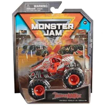 Image de Monster Jam, Truck officiel ThunderROARus, véhicule moulé sous pression, échelle 1:64, jouets pour enfants de 3 ans et plus