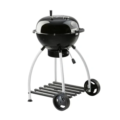 Image de Rösle Gril Boule au Charbon No.1 Sport F50, Barbecue avec Air Control System, charnière de Couvercle, thermomètre Grande Surface Ainsi Que l&#039;espace