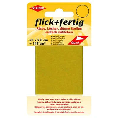 Image de Kleiber 43087 Flick + fertig Kit de réparation Autocollant en Nylon Jaune 25 x 6 0,02 cm