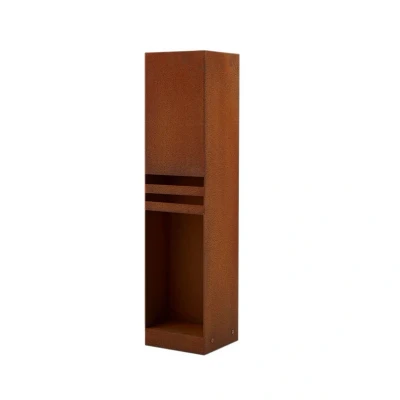Image de Lucande luminaire pour socle LED Oxido, couleur rouille, acier corten