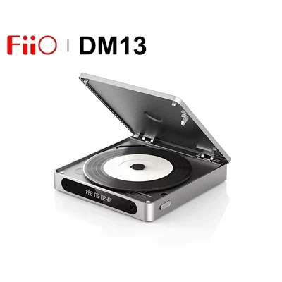Image de FiiO Lecteur CD stéréo portable multifonction DM13 avec batterie longue durée, prend en charge la déchirure USB, sorties optiques/coaxiales/3,5 mm/4,4 mm (Bluetooth noir)