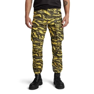 Image de G Star Homme Pantalon Rovic Zip 3D Regular Tapered, Multicolore (dk lemon tiger camo D02190 D553 G394), 28W / 30L