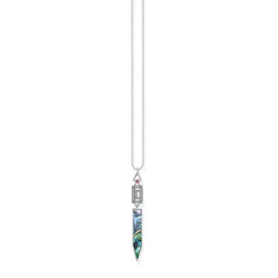 Image de THOMAS SABO Dames Argent oxydé Autre Forme Oxyde de Zirconium Collier KE2009 964 7 L50v