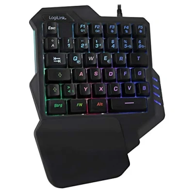 Image de LogiLink ID0181 clavier USB Noir Claviers (Mini, USB, LED, Noir)