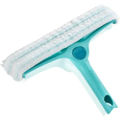 Image de Lave vitres 3 en 1 51320 Leifheit, molleton microfibres, raclette et encadrements, poignée articulée, compatible Click System