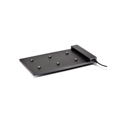 Image de Zafferano Base de Charge à Contacts Multiples et Modulaire (Max 6 pièces) pour Poldina Pro, Pro Mini, Dama Pina AC220 240V 50/60Hz, Prise EU Noir