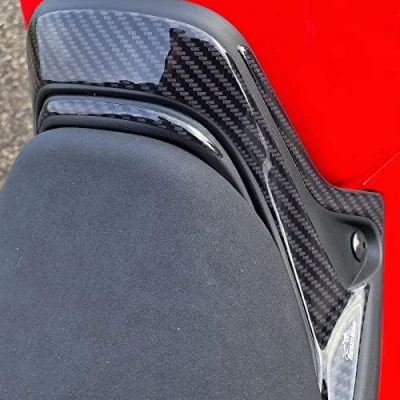 Image de Resin Bike Autocollant Moto Compatibles avec Yamaha Tracer 9 2023 2022. Protection Protège Mains Contre Les Chocs et Éraflures. 3D Résinés Fabriqué en Italie