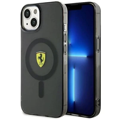 Image de Ferrari FEHMP14SURKK Coque rigide pour iPhone 14 6,1&quot; Noir Translucide