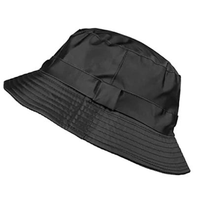 Image de TOUTACOO, Bob de Pluie Aspect Nylon, Chapeau Imperméable, .Noir, Taille unique