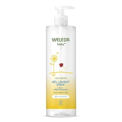 Image de Weleda Gel Lavant Doux Calendula 2 en 1 : Corps &amp; Cheveux 400ml