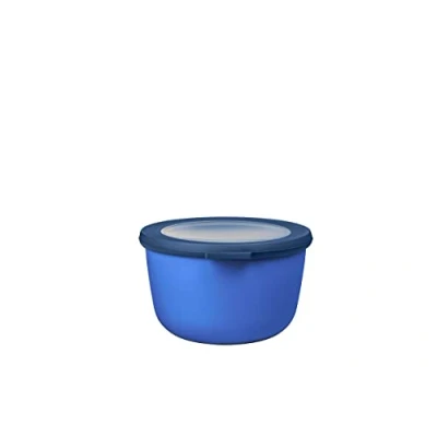Image de Mepal Bol Multifonction Cirqula Rond Boîte Conservation Alimentaire avec Couvercle Convient comme de Hermétique pour le Réfrigérateur, Micro ondes &amp; Congélateur 1000 ml Vivid blue