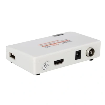 Image de Modulateur HDMI RF Convertisseur Coaxial vers Adaptateur Émetteur TV Analogique 1080P pour Boîtier Décodeur de Console Jeu DVD(FICHE UE)