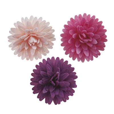 Image de Dekora 12 Décorations de Gateau d&#039;Anniversaire Comestibles Fleurs Azymes 4,5 cm 126149 Multicolore