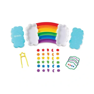 Image de Learning Resources Kit de tri l’arc en ciel , 37 pièces, motricité fine, tri, séquences, jouets pédagogiques petite enfance, pour les tout petits, d’apprentissage et éducatifs, 3+