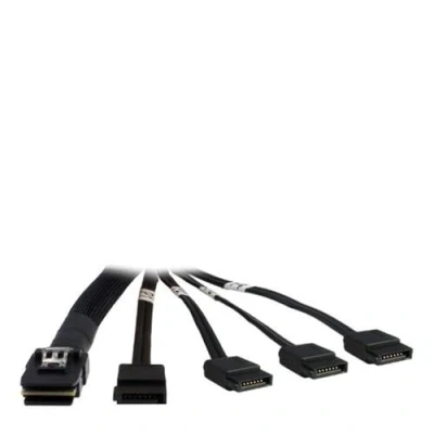 Image de Câble SATA SAS Inter Tech crossover 4i Mini MultiLane 36 broches 65 cm noir