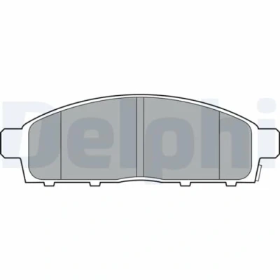 Image de DELPHI LP3313 Jeu de plaquettes frein avec indicateur d&#039;usure sans tôle anti bruit accessoires MITSUBISHI: L200 / Triton V Pick up