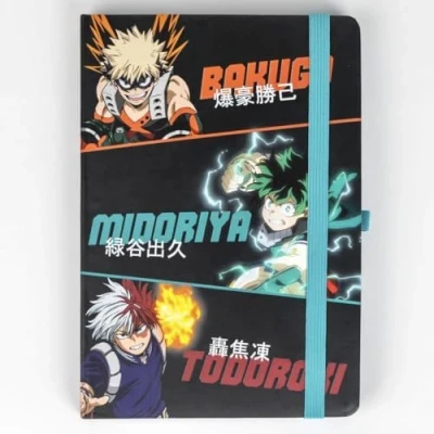 Image de CERDÁ LIFE&#039;S LITTLE MOMENTS Set de Papeterie My Hero Academia avec Stylo et carnet Design Noir Vert Accessoires Produit Original conçu en Espagne, Noir/Vert,